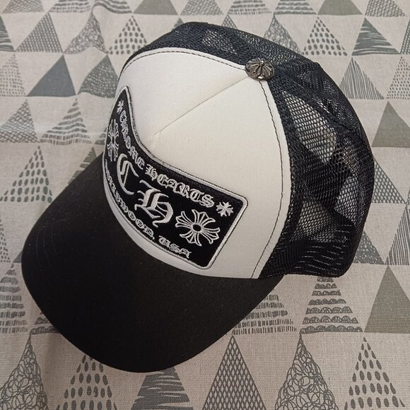 Chrome Hearts Mens Cross Embroidered Trucker Hat - Picture 2 of 6